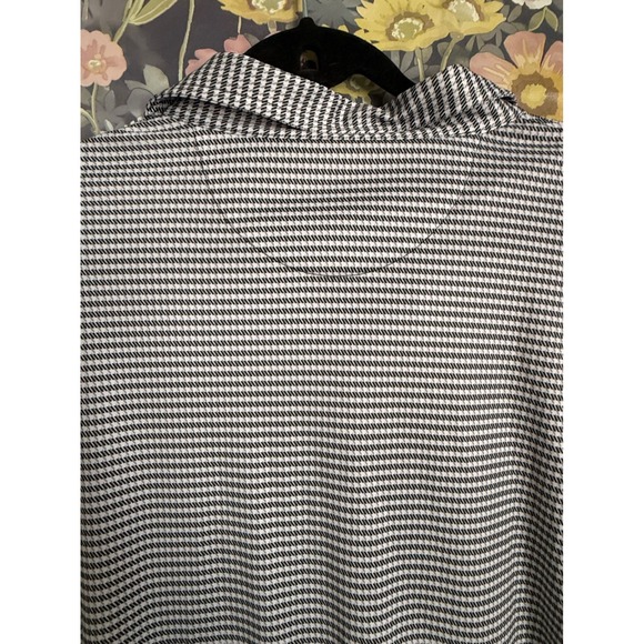 HL Sport Mens 2XL Performance Luxury Polo Shirt Gingham Check Short Sleeve - Picture 8 of 8